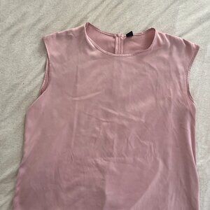 Shein satin dusky pink shell blouse size L